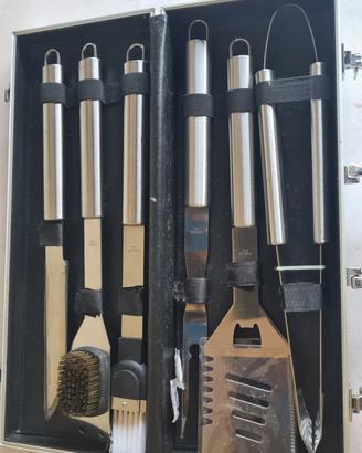 set accessori barbecue professionale 