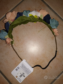 Cerchietto fermaglio con fiori per capelli
