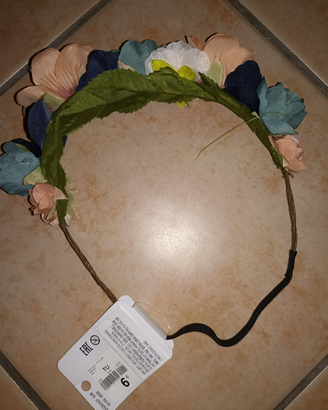 Cerchietto fermaglio con fiori per capelli