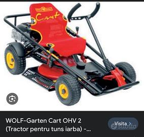Trattorino Go Kart tagliaerba Wolf Garten .