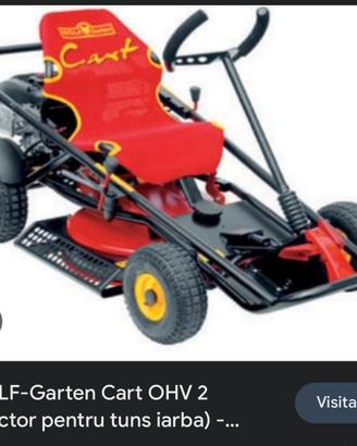 Trattorino Go Kart tagliaerba Wolf Garten .