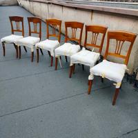 Sedie in legno di noce