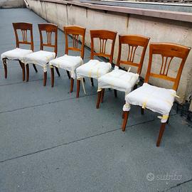 Sedie in legno di noce