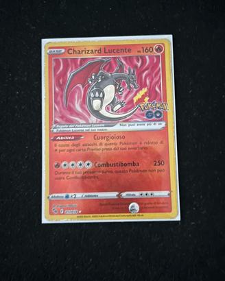 Carta pokemon Charizard lucente 011 pokemon go