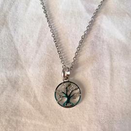 Collana albero della vita con cristalli Brosway