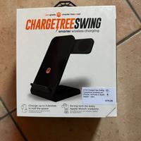 Caricabatterie wireless tre in uno