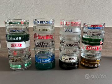 47 posaceneri vintage in vetro modello bar