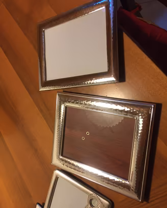 Cornici foto in argento come da foto