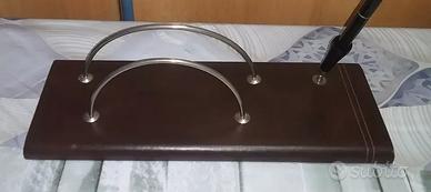 SET DA SCRIVANIA IN PELLE VINTAGE - PORTAPENNE