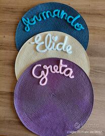 tovaglietta colazione breakfast fatta a mano 