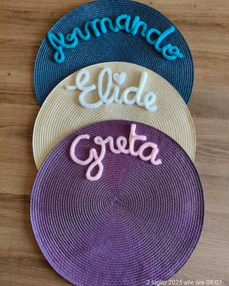 tovaglietta colazione breakfast fatta a mano 