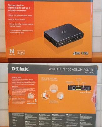 Modem Router Wireless D-Link DSL-2680-N150 ADSL2