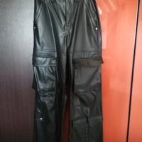 Pantaloni ragazza in similpelle 