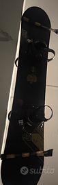 Snowboard Salomon H160 completo con attacchi Drake