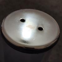 Tavolo consolle a 2 ripiani in vetro fumé 