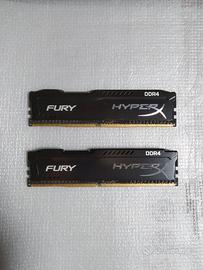 RAM DDR4 HyperX FURY Memory Black 8 GB (2x4GB)