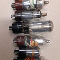 valvole radio epoca e cavi.