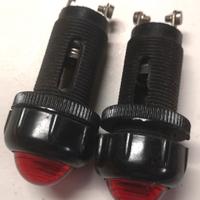 Coppia Indicatori da Pannello Rosso a LED 230V 