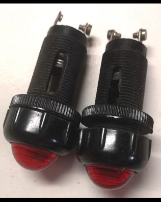 Coppia Indicatori da Pannello Rosso a LED 230V 