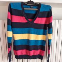 Maglione a righe larghe orizzontale donna. ANIS. 