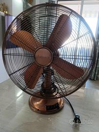 Ventilatore da tavolo vintage Electroline – Rame