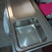 Lavello da incasso in acciaio 100x50