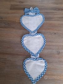 Fiocco nascita in tela aida da ricamare