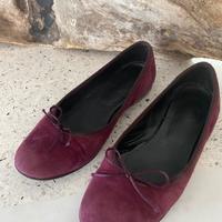 Ballerine in camoscio viola - tg. 39