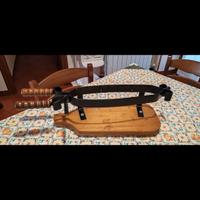 Morsa porta prosciutto in legno