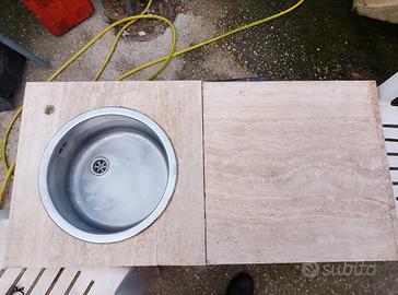 lavandino con marmo 