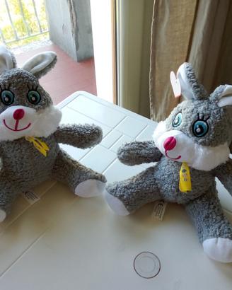 Peluche conigli