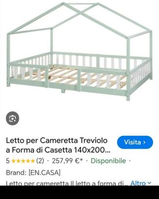 Letto montessori una piazza e mezza NUOVO IMBALLAT