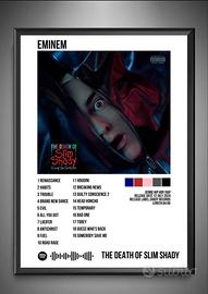 Poster “The Death Of Slim Shady” di Eminem.