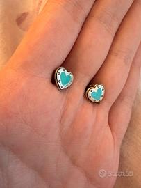 Orecchini Tiffany originali - Cuore blu Tiffany