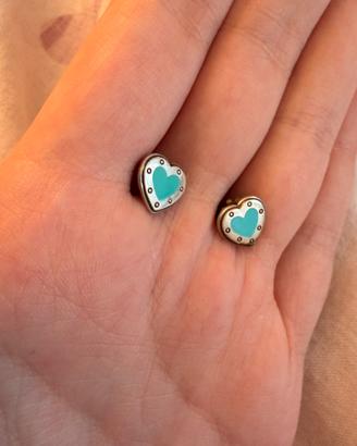 Orecchini Tiffany originali - Cuore blu Tiffany