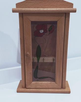 Cassetta porta chiavi  in legno 