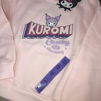 Kuromi felpa rosa tg 128 cm