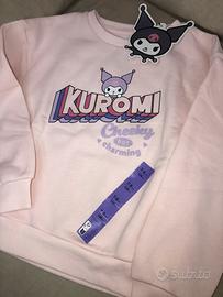Kuromi felpa rosa tg 128 cm