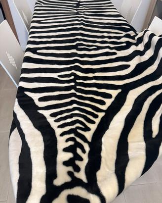 Coperta zebrata soffice matrimoniale