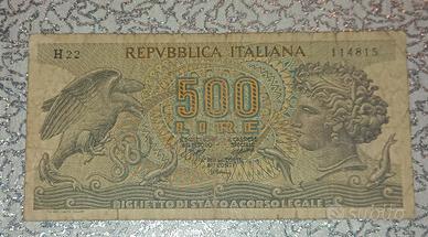 banconota 500 lire Aretusa 