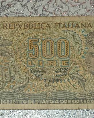 banconota 500 lire Aretusa 