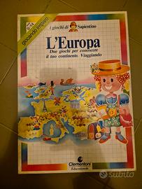Gioco da tavolo educativo vintage Sapientino Europ