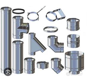 Canna fumaria per stufa a pellet inox
