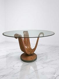 Tavolo rotondo Design Vintage moderno + Credenza
