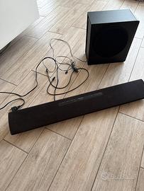 Soundbar panasonic SU HTB-18 con subwoofer