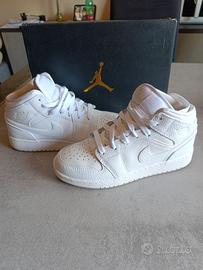 Air Jordan 1 Mid (GS) - Bianche - Taglia 38