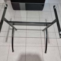 Tavolino Scrivania in vetro, 70 x 48 x 72,5 cm