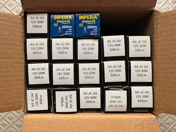 18 pz ALOGENA AX JC G4 12V 20W