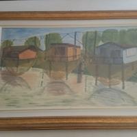 Quadro ad Olio incorniciato e firmato