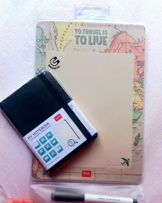 Legami taccuino e lavagna magnetica viaggio 📓🧳